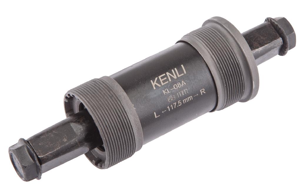 Каретка-картридж KENLI MTB BC 1.37"X24T L/R 68/117,5 мм, стальные чашки, стальной корпус