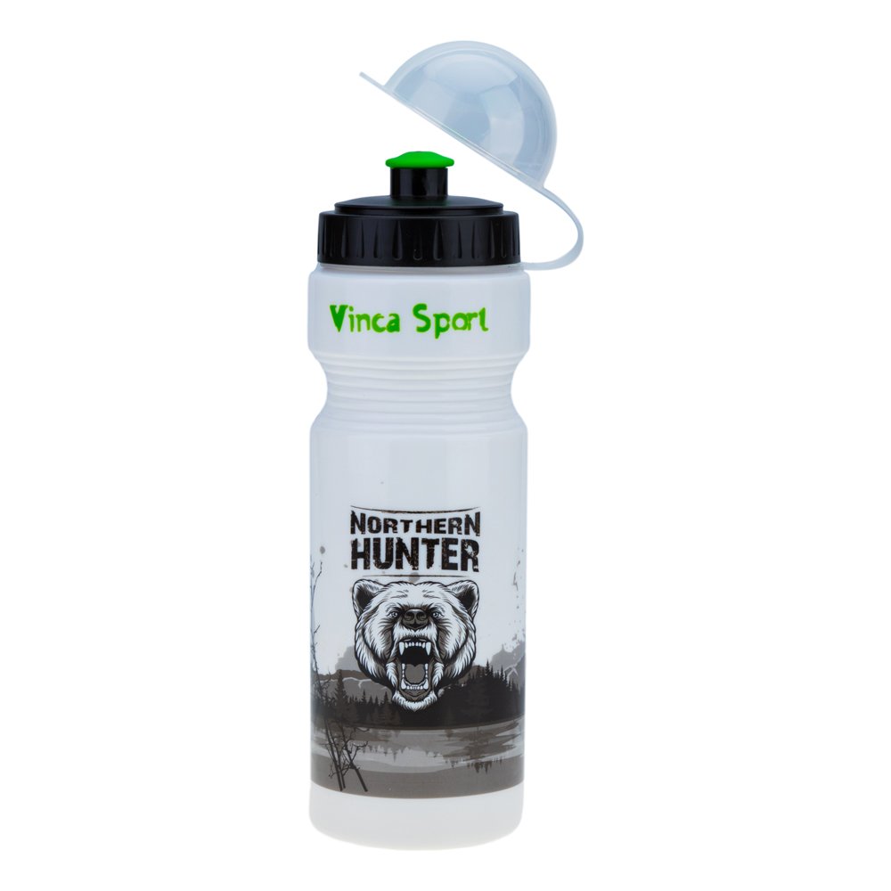 Фляга велосипедная Vinca Sport, с защитой от пыли, 750мл, рисунок - northern hunter