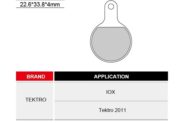 Колодки для дискового тормоза блистер Tektro IOX/2011