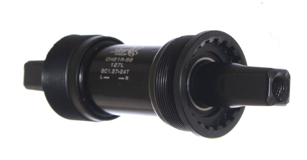 Каретка-картридж KENLI MTB BC 1.37"X24T L/R 68/127 мм, стальные чашки, стальной корпус