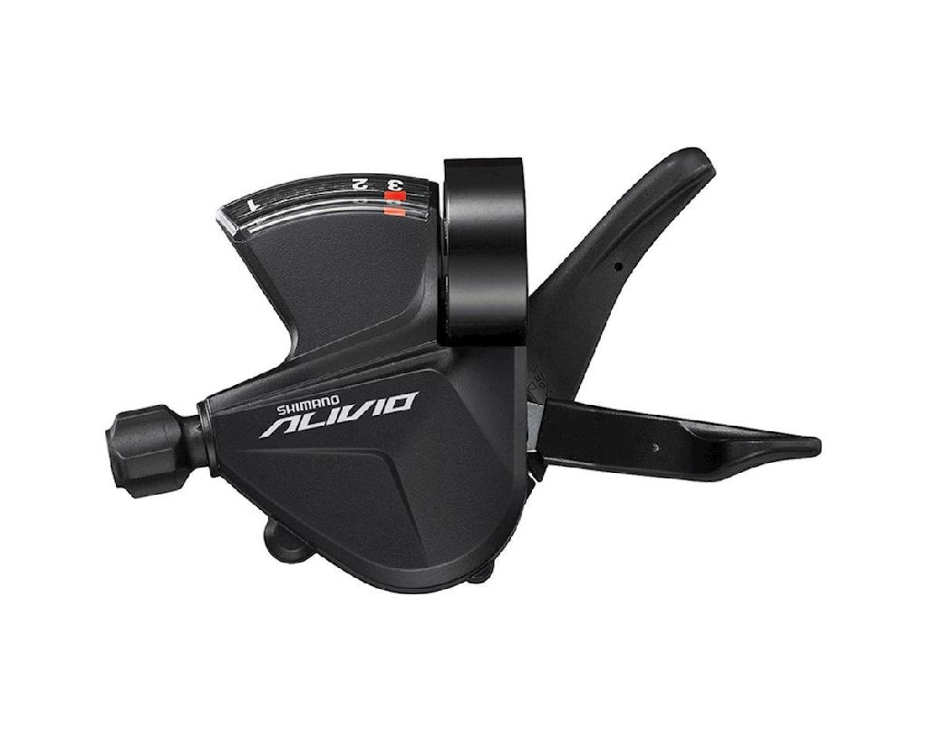 Шифтер/манетка SHIMANO ALIVIO ASLM3100LB, левый, 3 скорости, тросик 1800 мм купить в Кирове - Хитрый Папа