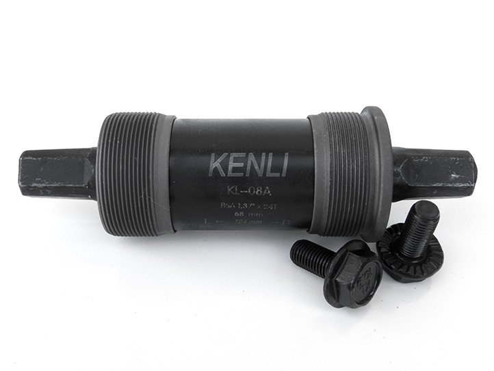 Каретка-картридж KENLI MTB BC 1.37"X24T L/R 68/113 мм, стальные чашки, стальной корпус