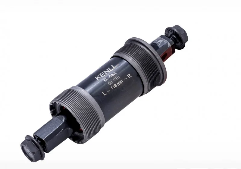 Каретка-картридж KENLI MTB BC 1.37"X24T L/R 68/118 мм, стальные чашки, стальной корпус